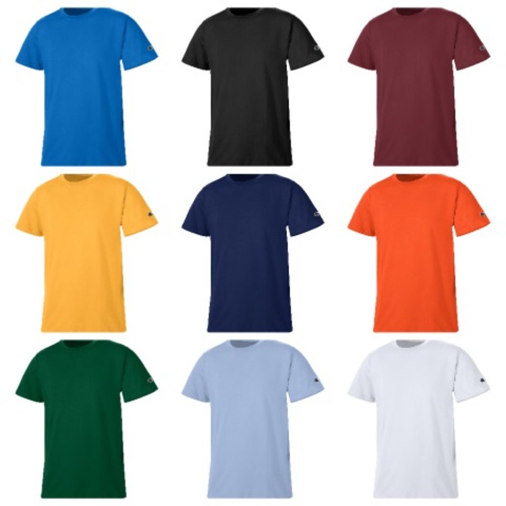 Champion Men Crew Neck Short Sleeves T-Shir Variety of colors S M L XL
